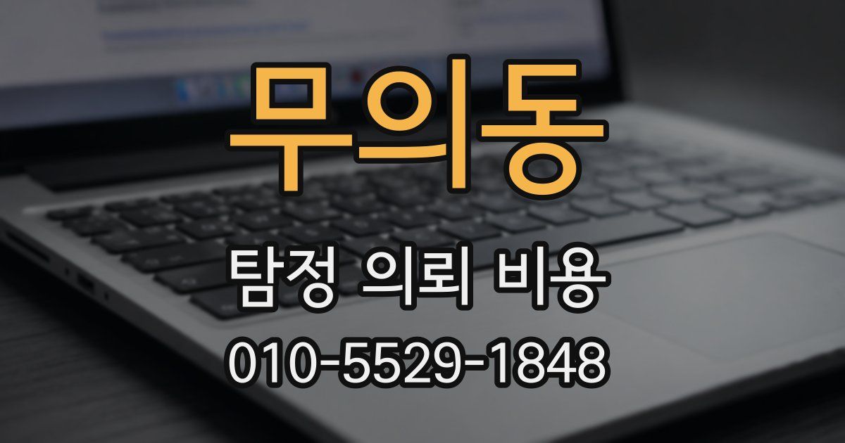 무의동 탐정 의뢰 비용