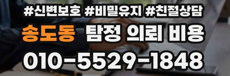 송도동 탐정 의뢰 비용