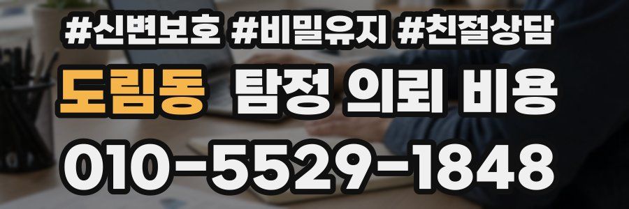 도림동 탐정 의뢰 비용