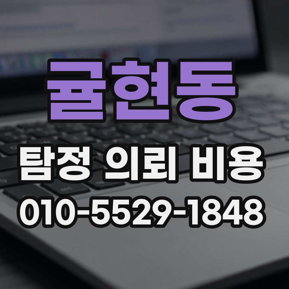 귤현동 탐정 의뢰 비용
