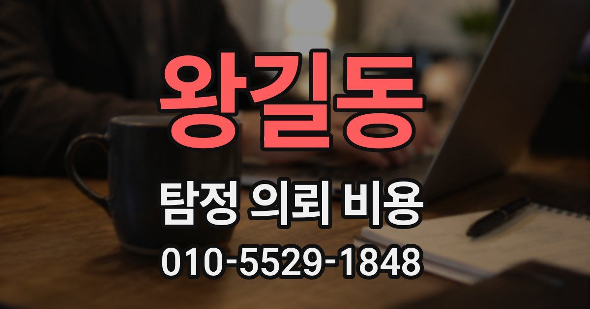왕길동 탐정 의뢰 비용