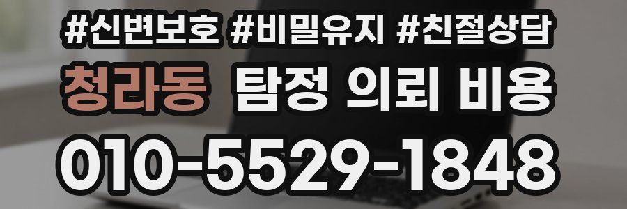 청라동 탐정 의뢰 비용
