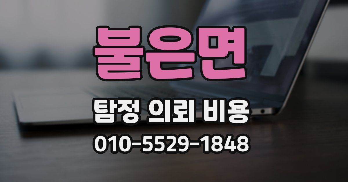 불은면 탐정 의뢰 비용