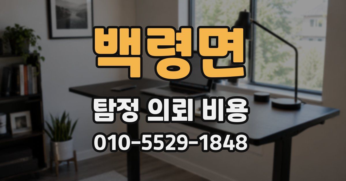 백령면 탐정 의뢰 비용