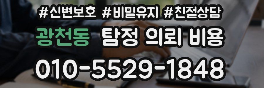 광천동 탐정 의뢰 비용