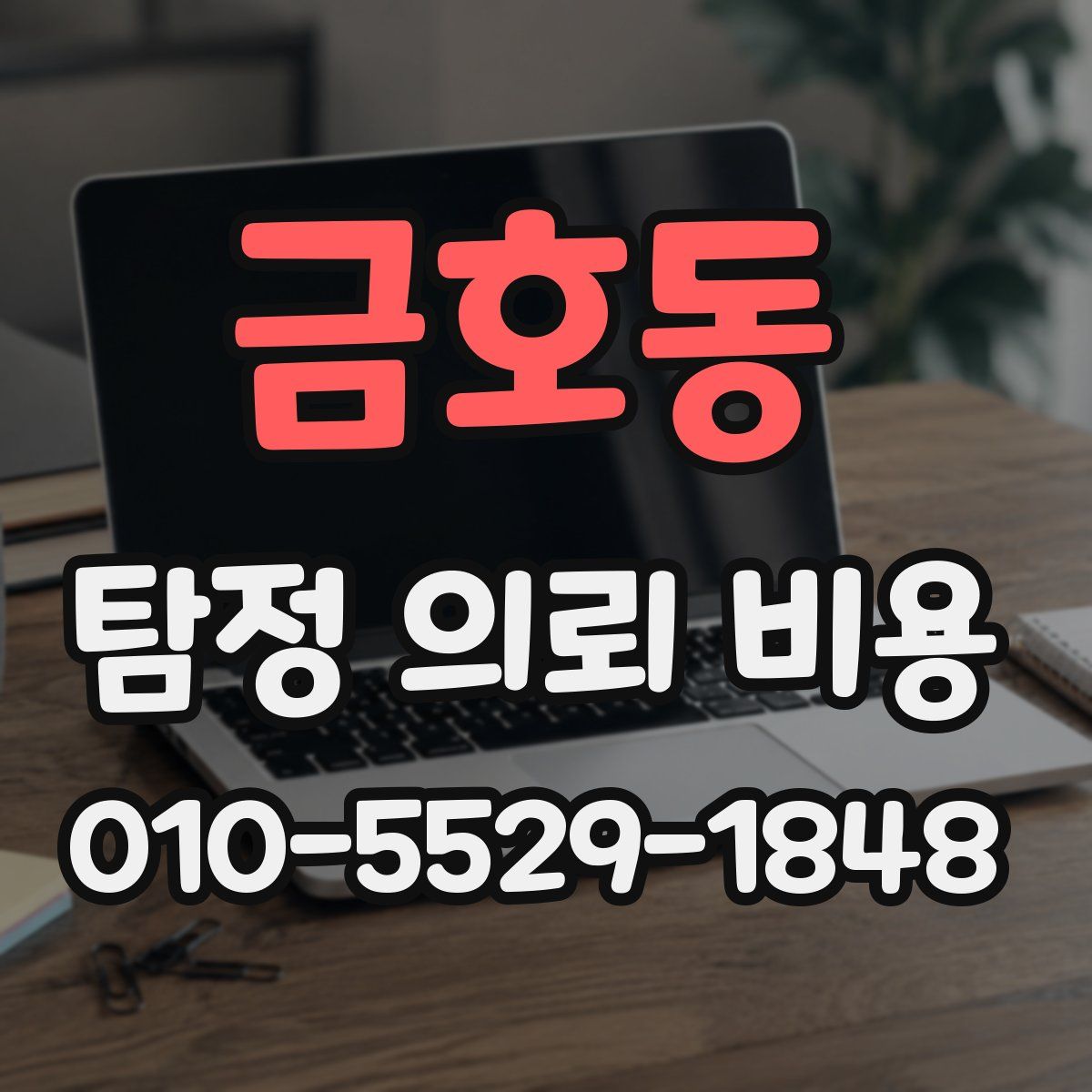 금호동 탐정 의뢰 비용