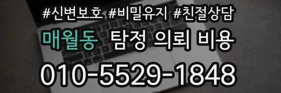 매월동 탐정 의뢰 비용