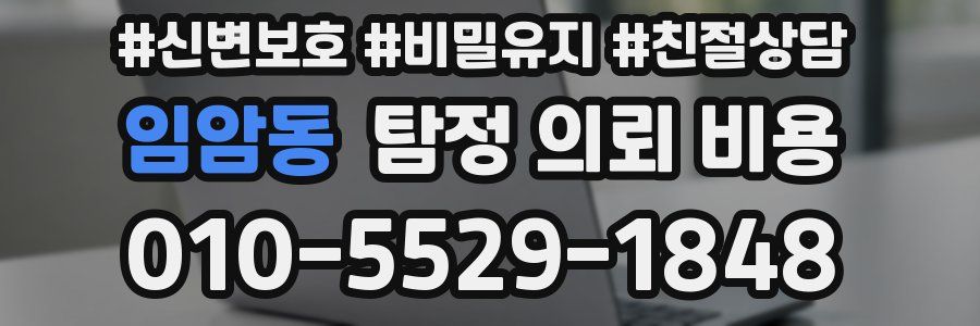 임암동 탐정 의뢰 비용