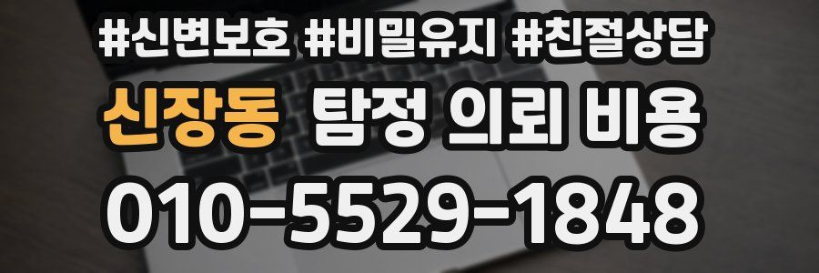 신장동 탐정 의뢰 비용