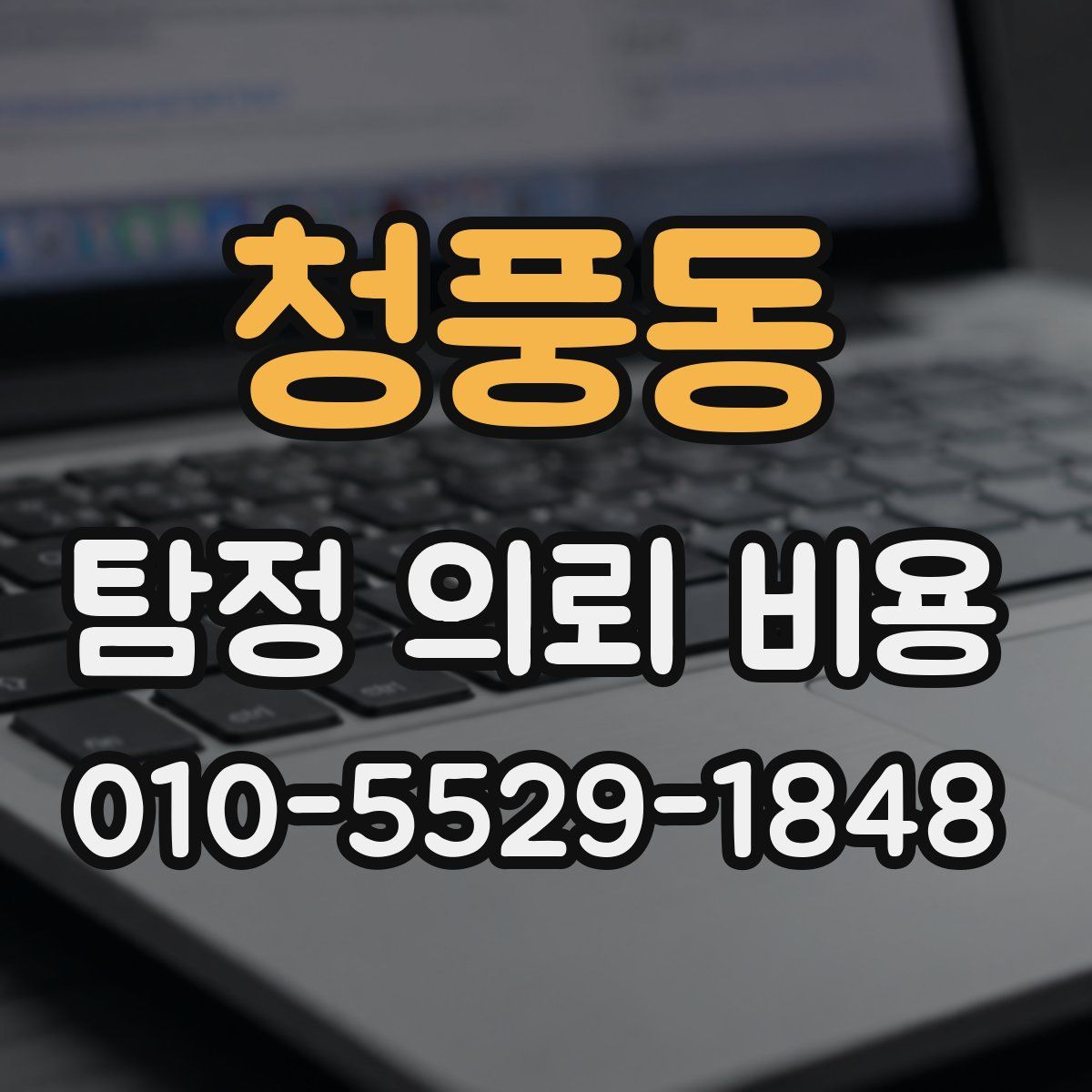 청풍동 탐정 의뢰 비용