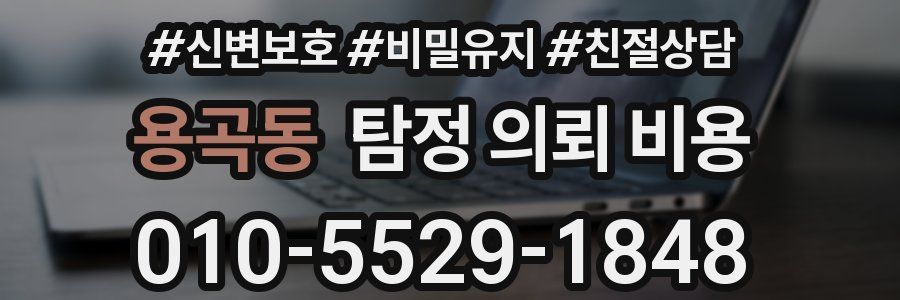 용곡동 탐정 의뢰 비용
