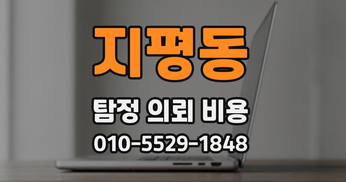 지평동 탐정 의뢰 비용