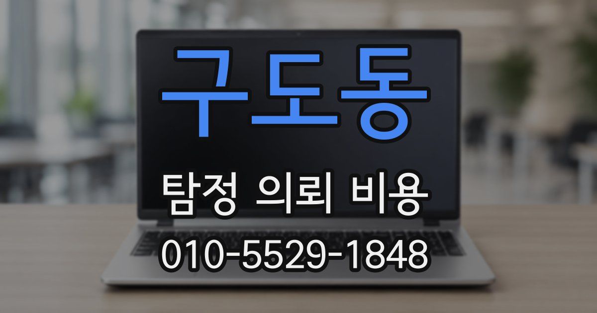 구도동 탐정 의뢰 비용