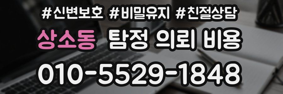 상소동 탐정 의뢰 비용