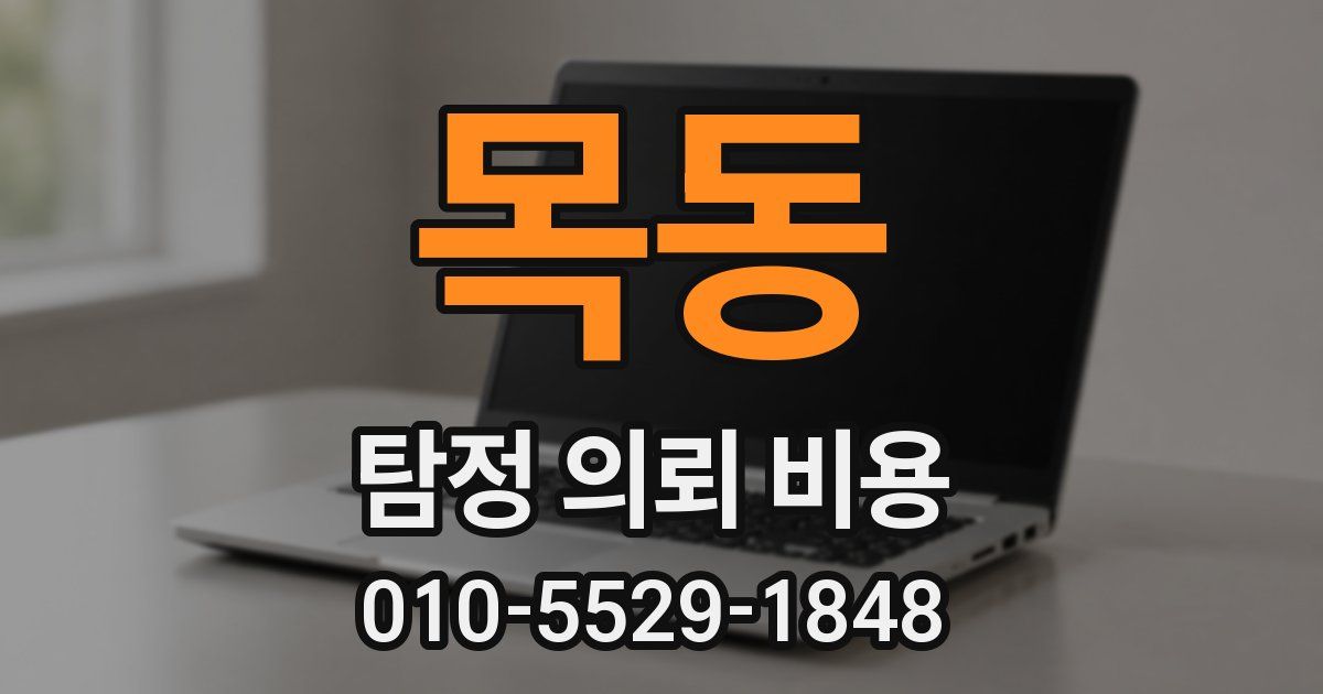 목동 탐정 의뢰 비용