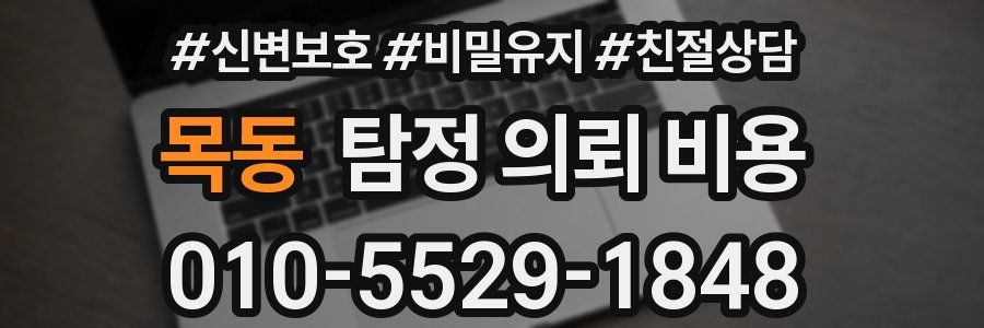 목동 탐정 의뢰 비용