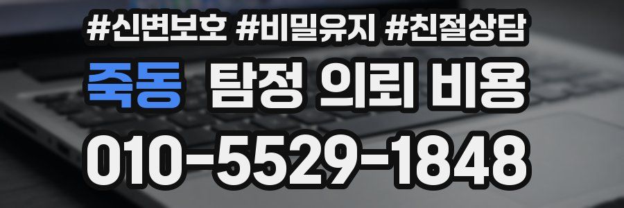 죽동 탐정 의뢰 비용