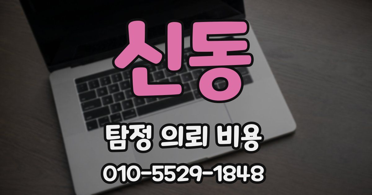 신동 탐정 의뢰 비용
