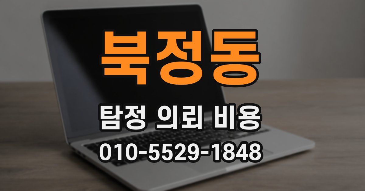 북정동 탐정 의뢰 비용