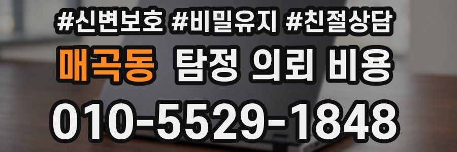 매곡동 탐정 의뢰 비용