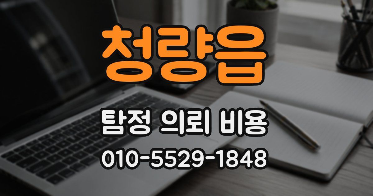 청량읍 탐정 의뢰 비용