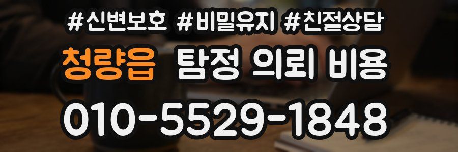 청량읍 탐정 의뢰 비용