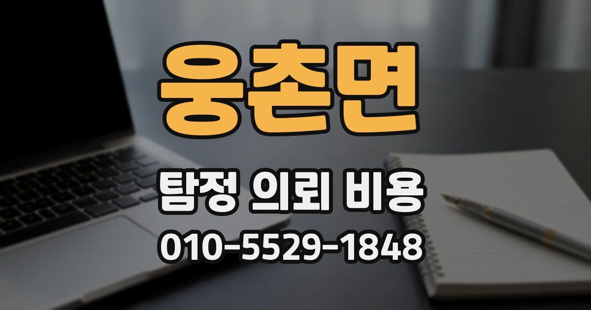 웅촌면 탐정 의뢰 비용
