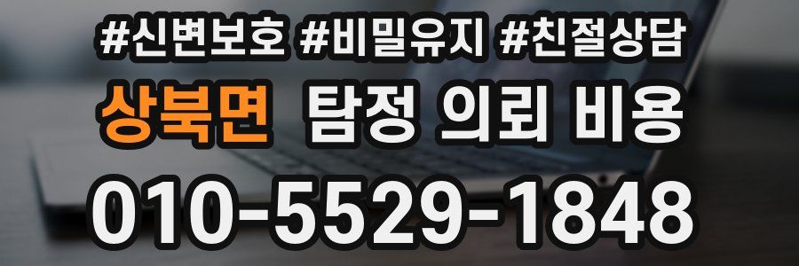 상북면 탐정 의뢰 비용