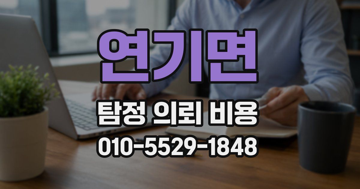 연기면 탐정 의뢰 비용