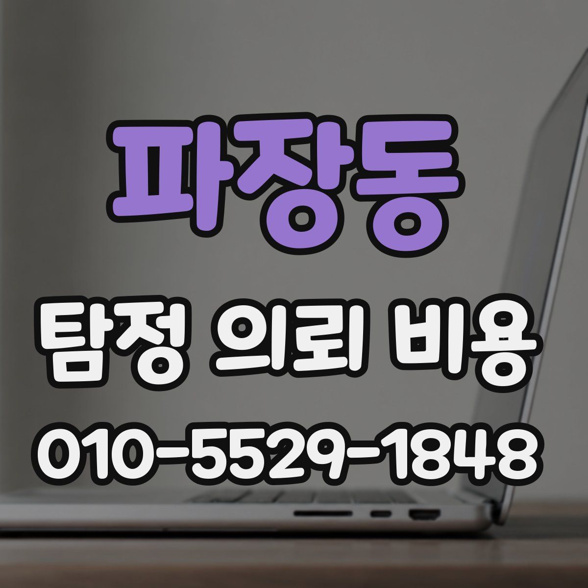 파장동 탐정 의뢰 비용