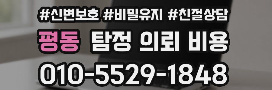 평동 탐정 의뢰 비용