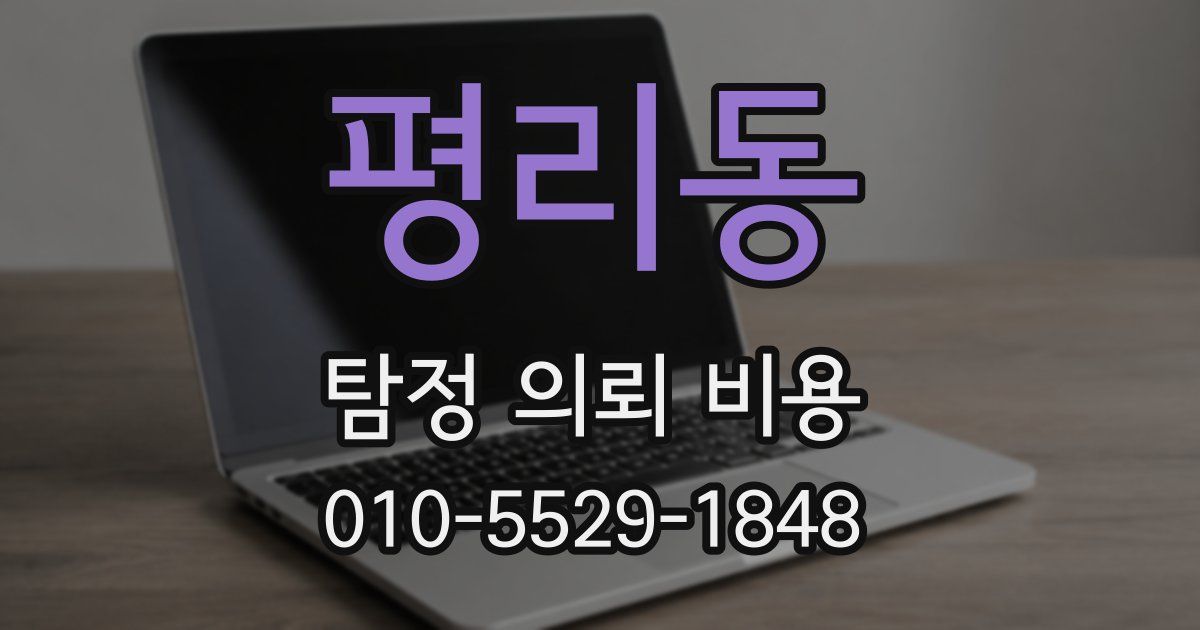 평리동 탐정 의뢰 비용