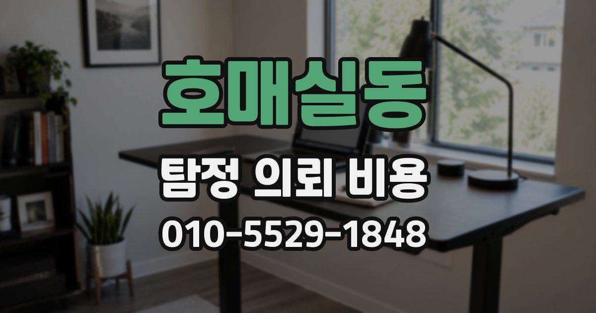 호매실동 탐정 의뢰 비용