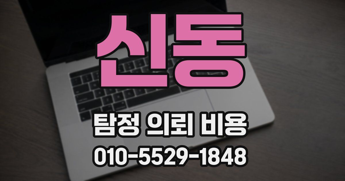 신동 탐정 의뢰 비용
