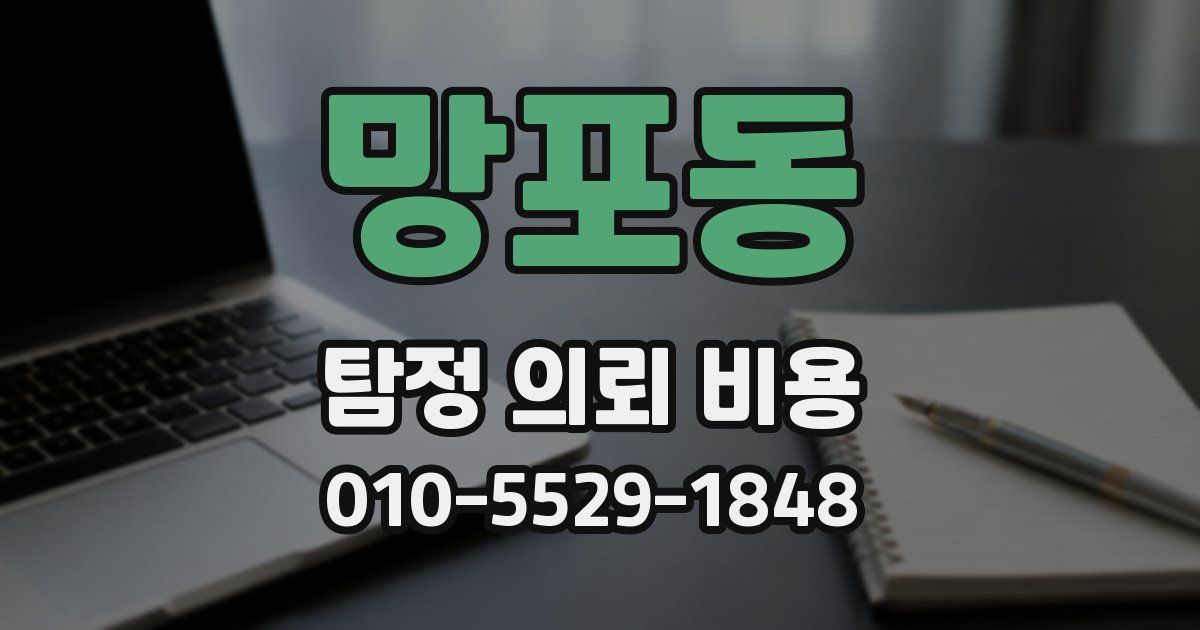 망포동 탐정 의뢰 비용
