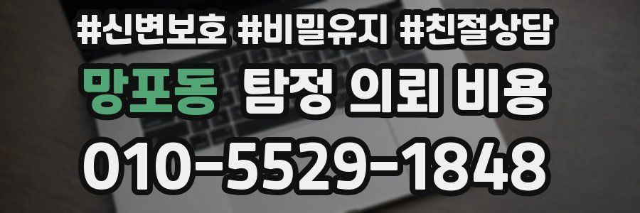 망포동 탐정 의뢰 비용