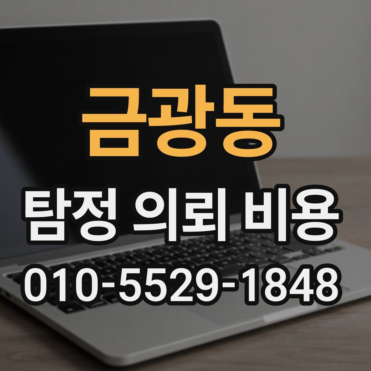 금광동 탐정 의뢰 비용