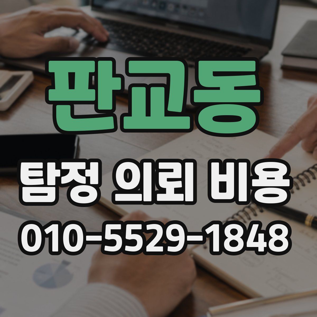 판교동 탐정 의뢰 비용