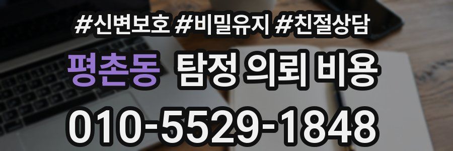 평촌동 탐정 의뢰 비용