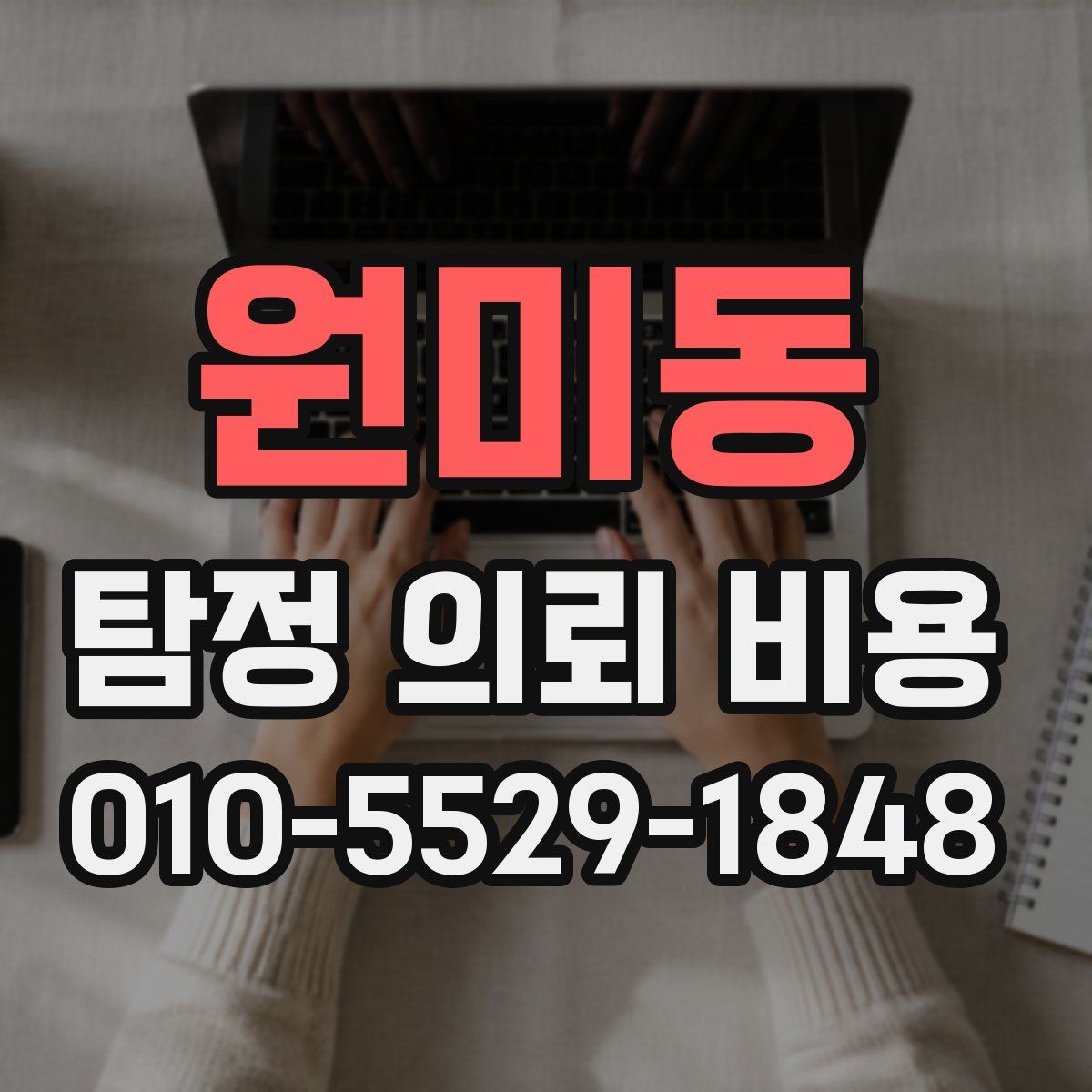 원미동 탐정 의뢰 비용