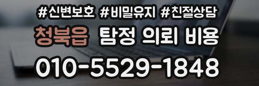 청북읍 탐정 의뢰 비용