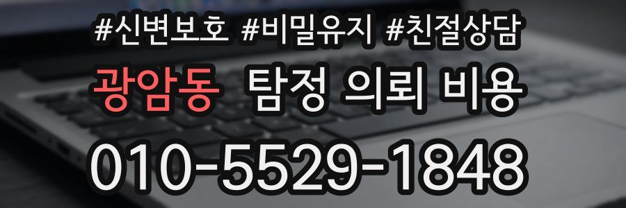 광암동 탐정 의뢰 비용