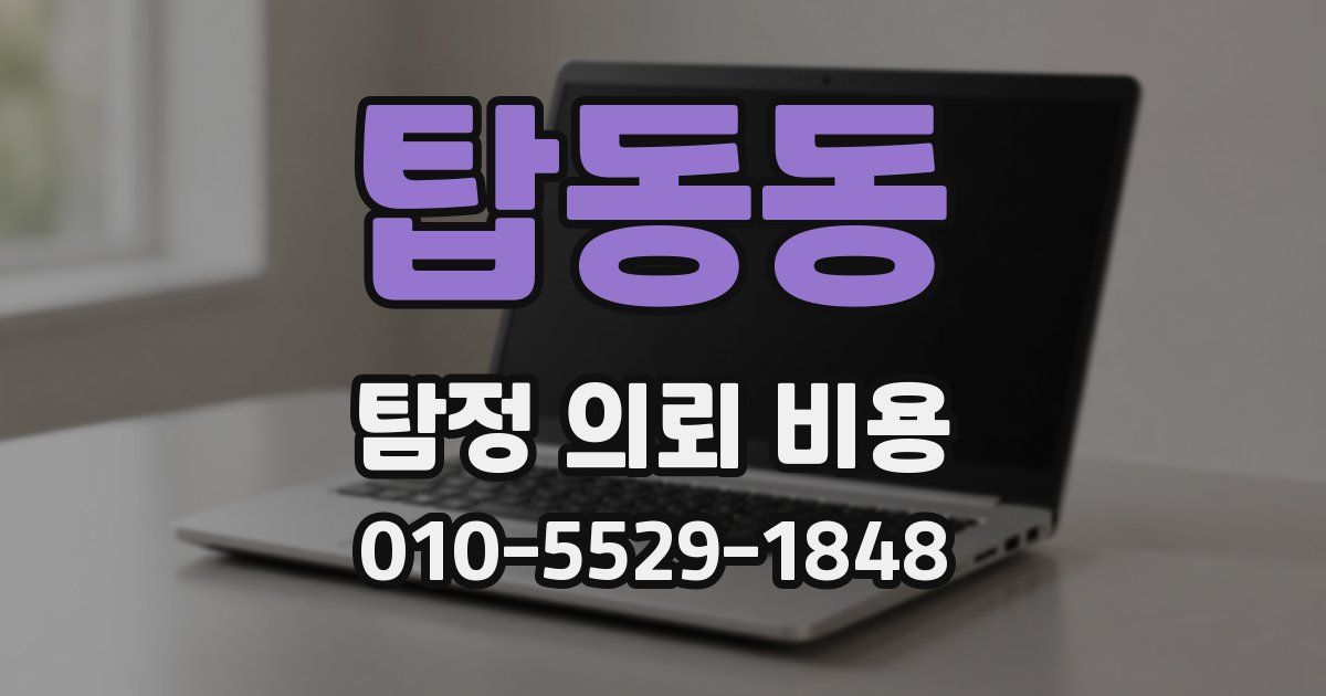 탑동동 탐정 의뢰 비용