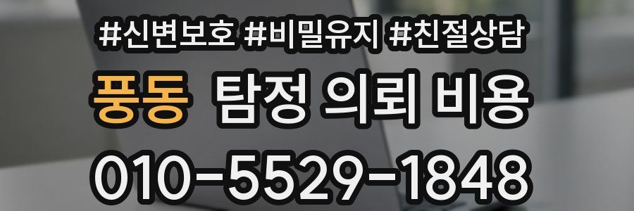 풍동 탐정 의뢰 비용
