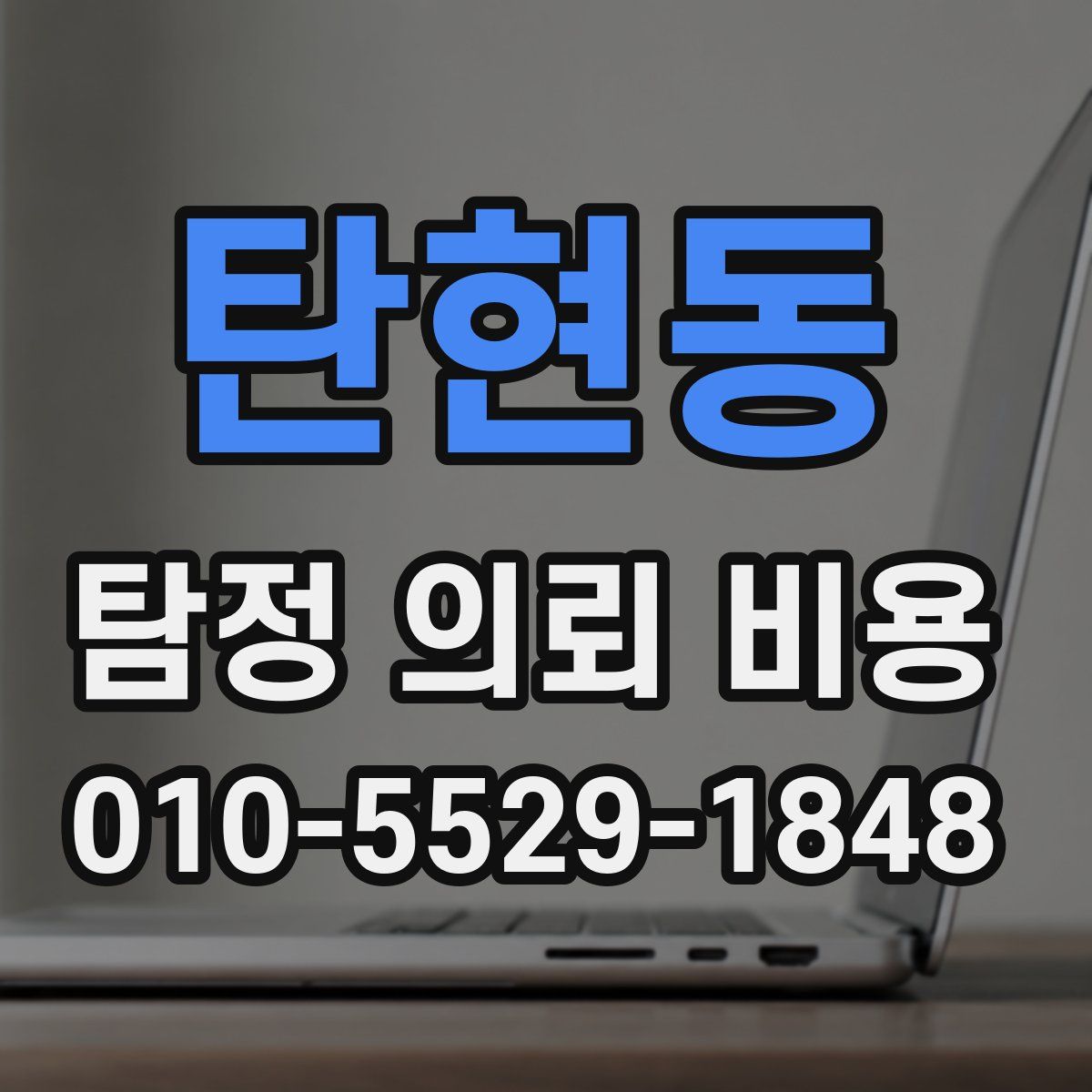 탄현동 탐정 의뢰 비용