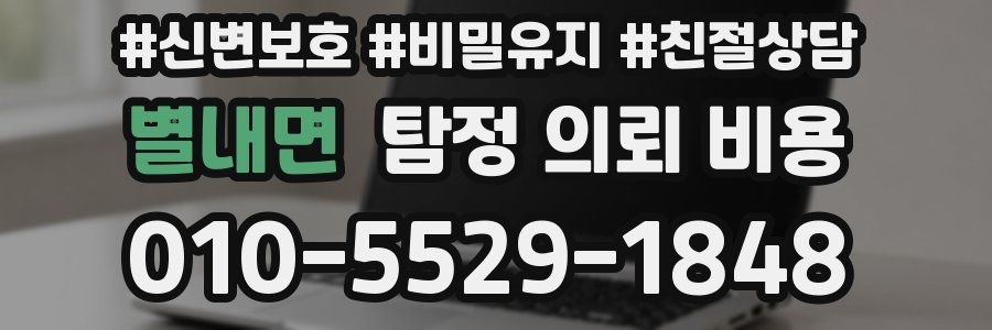 별내면 탐정 의뢰 비용