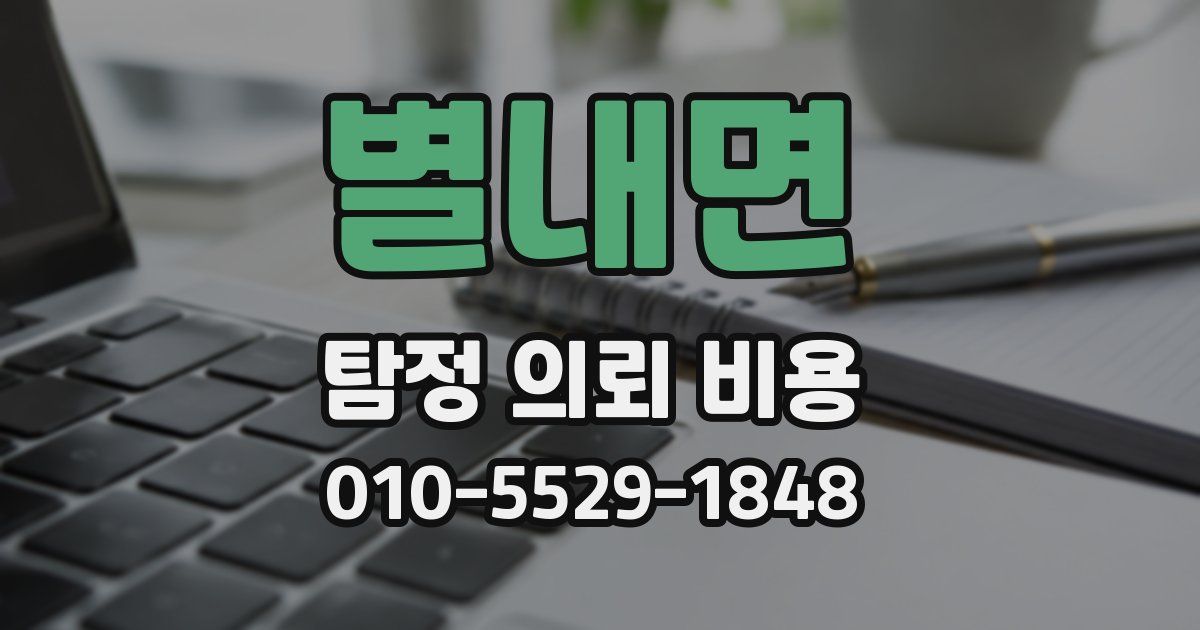 별내면 탐정 의뢰 비용