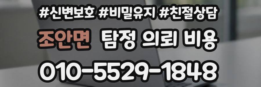 조안면 탐정 의뢰 비용