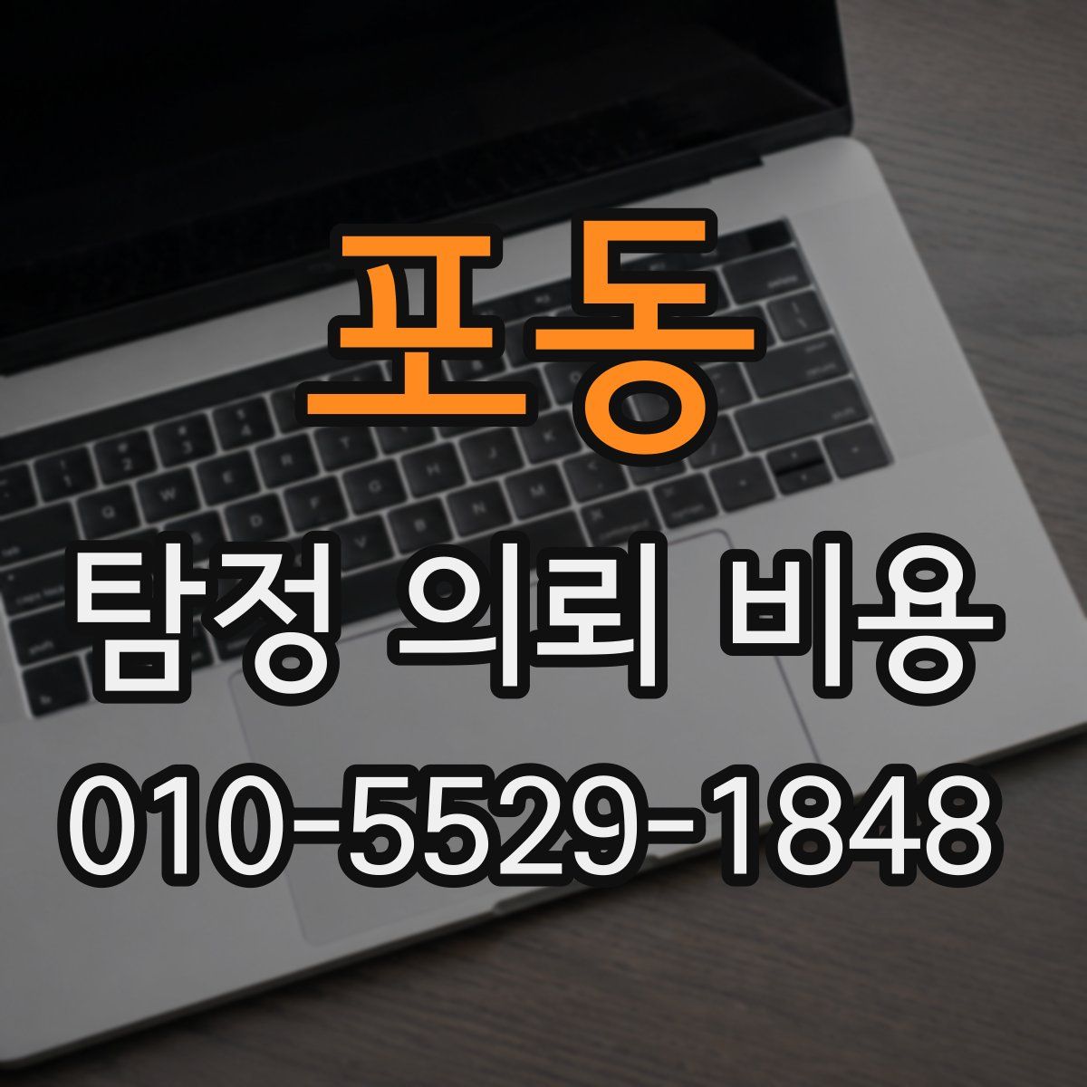 포동 탐정 의뢰 비용