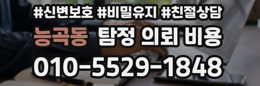 능곡동 탐정 의뢰 비용